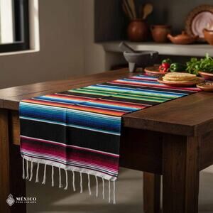 Traditional Mexican Sarape Placemat – Individual Colorful Table Runner